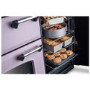 Rangemaster Classic Deluxe 100cm Dual Fuel Range Cooker - Heather & Chrome