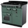 Rangemaster Classic Deluxe 100cm Dual Fuel Range Cooker - Mineral Green & Chrome