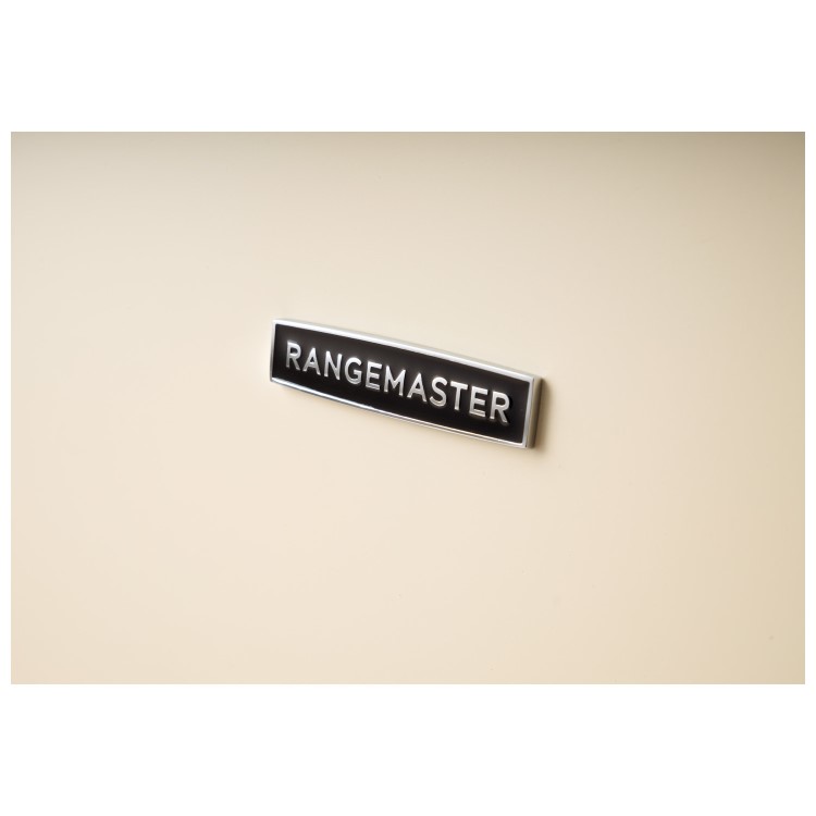 Rangemaster Classic Deluxe 100cm Dual Fuel Range Cooker - Pale Cream & Chrome