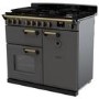 Rangemaster Classic Deluxe 100cm Dual Fuel Range Cooker - Slate & Brass