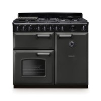 Rangemaster Classic Deluxe 100cm Dual Fuel Range Cooker - Slate & Chrome