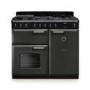 Rangemaster Classic Deluxe 100cm Dual Fuel Range Cooker - Slate & Chrome