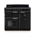 CLDL100EIPCBL/CM1 Rangemaster Classic Deluxe 100cm Induction Range Cooker - Charcoal Black & Chrome