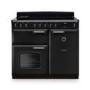 Rangemaster Classic Deluxe 100cm Induction Range Cooker - Charcoal Black & Chrome
