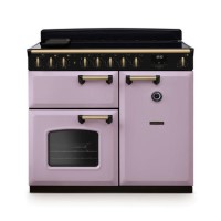 Rangemaster Classic Deluxe 100cm Induction Range Cooker - Heather & Brass