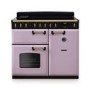 Rangemaster Classic Deluxe 100cm Induction Range Cooker - Heather & Brass