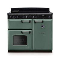 Rangemaster Classic Deluxe 100cm Induction Range Cooker - Mineral Green & Chrome