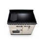 Rangemaster Classic Deluxe 100cm Induction Range Cooker - Pale Cream & Chrome