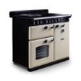 Rangemaster Classic Deluxe 100cm Induction Range Cooker - Pale Cream & Chrome