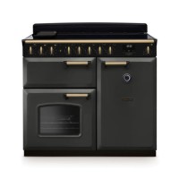 Rangemaster Classic Deluxe 100cm Induction Range Cooker - Slate & Brass