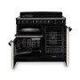 Rangemaster Classic Deluxe 100cm Induction Range Cooker - Stone Blue & Chrome