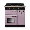 CLDL90DFPHTH/AB1 Rangemaster Classic Deluxe 90cm Dual Fuel Range Cooker - Heather & Brass
