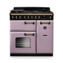 Rangemaster Classic Deluxe 90cm Dual Fuel Range Cooker - Heather & Brass