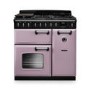 Rangemaster Classic Deluxe 90cm Dual Fuel Range Cooker - Heather & Chrome