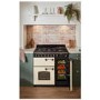 Rangemaster Classic Deluxe 90cm Dual Fuel Range Cooker - Pale Cream & Chrome
