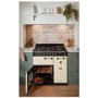 Rangemaster Classic Deluxe 90cm Dual Fuel Range Cooker - Pale Cream & Chrome