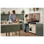 Rangemaster Classic Deluxe 90cm Dual Fuel Range Cooker - Pale Cream & Chrome