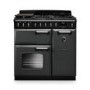 Rangemaster Classic Deluxe 90cm Dual Fuel Range Cooker - Slate & Chrome