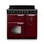 Rangemaster Classic Deluxe 90cm Dual Fuel Range Cooker - Bordeaux & Chrome
