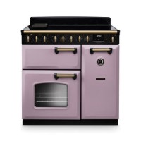 Rangemaster Classic Deluxe 90cm Dual Fuel Range Cooker - Heather & Brass