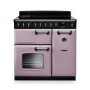 Rangemaster Classic Deluxe 90cm Dual Fuel Range Cooker - Heather & Chrome