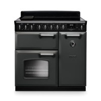 Rangemaster Classic Deluxe 90cm Dual Fuel Range Cooker - Slate & Chrome