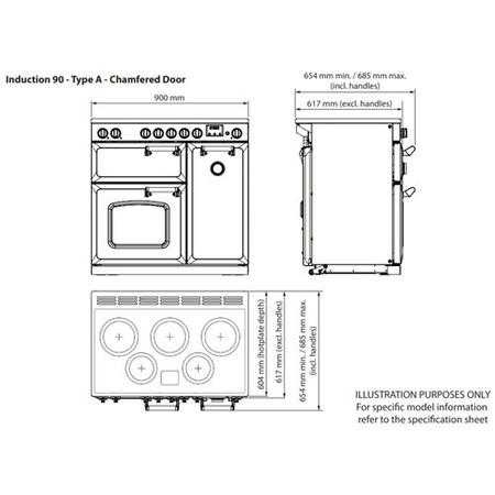Rangemaster Classic Deluxe 90cm Dual Fuel Range Cooker - Slate & Chrome