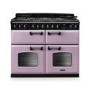 Rangemaster Classic Deluxe 110cm Base Cavity Dual Fuel Range Cooker - Heather & Chrome