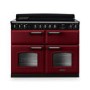 Rangemaster Classic Deluxe 110cm Base Cavity Induction Range Cooker - Bordeaux & Chrome