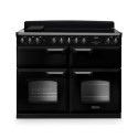 CLDLB110EIPGBL/CM1 Rangemaster Classic Deluxe 110cm Base Cavity Induction Range Cooker - Gloss Black & Chrome