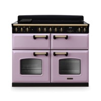 Rangemaster Classic Deluxe 110cm Base Cavity Induction Range Cooker - Heather & Brass