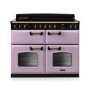 Rangemaster Classic Deluxe 110cm Base Cavity Induction Range Cooker - Heather & Brass