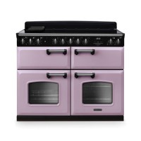 Rangemaster Classic Deluxe 110cm Base Cavity Induction Range Cooker - Heather & Chrome