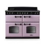Rangemaster Classic Deluxe 110cm Base Cavity Induction Range Cooker - Heather & Chrome