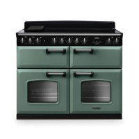 Rangemaster Classic Deluxe 110cm Base Cavity Induction Range Cooker - Mineral Green & Chrome Rangemaster Classic Deluxe 110cm Base Cavity Induction Range Cooker - Mineral Green & Chrome