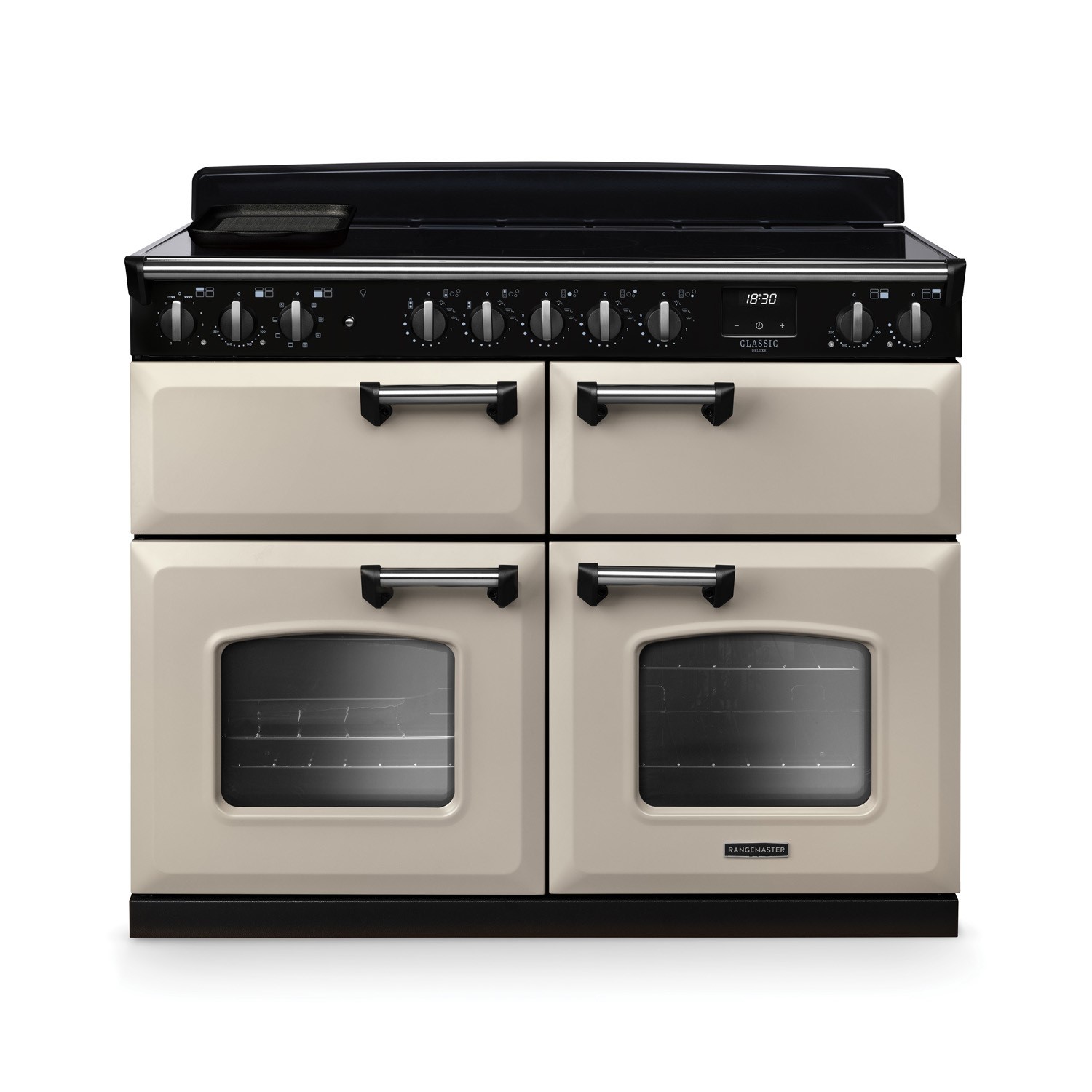 Classic Deluxe 110cm Base Cavity Induction Range Cooker Pale & Chrome