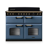 Rangemaster Classic Deluxe 110cm Base Cavity Induction Range Cooker - Stone Blue & Brass Rangemaster Classic Deluxe 110cm Base Cavity Induction Range Cooker - Stone Blue & Brass