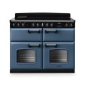 CLDLB110EIPSTB/CM1 Rangemaster Classic Deluxe 110cm Base Cavity Induction Range Cooker - Stone Blue & Chrome