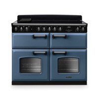 Rangemaster Classic Deluxe 110cm Base Cavity Induction Range Cooker - Stone Blue & Chrome Rangemaster Classic Deluxe 110cm Base Cavity Induction Range Cooker - Stone Blue & Chrome