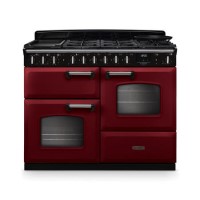 Rangemaster Classic Deluxe 110cm Dual Fuel Range Cooker - Bordeaux & Chrome