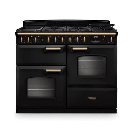 Rangemaster Classic Deluxe 110cm Dual Fuel Range Cooker - Charcoal ...