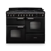 Rangemaster Classic Deluxe 110cm Dual Fuel Range Cooker - Charcoal Black & Chrome