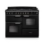 Rangemaster Classic Deluxe 110cm Dual Fuel Range Cooker - Charcoal Black & Chrome