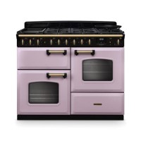Rangemaster Classic Deluxe 110cm Dual Fuel Range Cooker - Heather & Brass