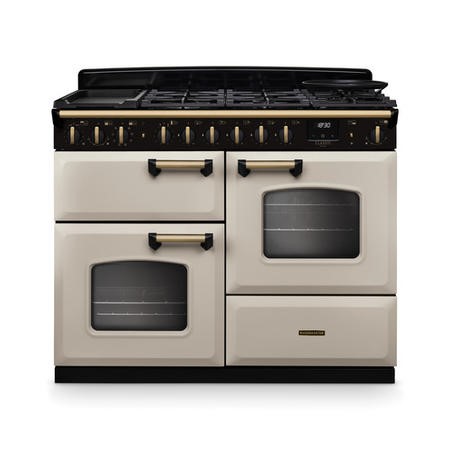 Rangemaster Classic Deluxe 110cm Dual Fuel Range Cooker - Pale Cream ...