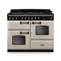 Rangemaster Classic Deluxe 110cm Dual Fuel Range Cooker - Pale Cream & Chrome Rangemaster Classic Deluxe 110cm Dual Fuel Range Cooker - Pale Cream & Chrome