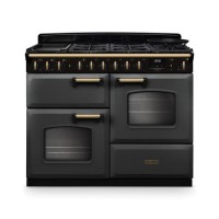 Rangemaster Classic Deluxe 110cm Dual Fuel Range Cooker - Slate & Brass Rangemaster Classic Deluxe 110cm Dual Fuel Range Cooker - Slate & Brass