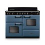 Rangemaster Classic Deluxe 110cm Dual Fuel Range Cooker - Stone Blue & Chrome