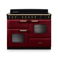 Rangemaster Classic Deluxe 110cm Induction Range Cooker - Bordeaux & Brass