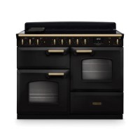 Rangemaster Classic Deluxe 110cm Induction Range Cooker - Charcoal Black & Brass Rangemaster Classic Deluxe 110cm Induction Range Cooker - Charcoal Black & Brass